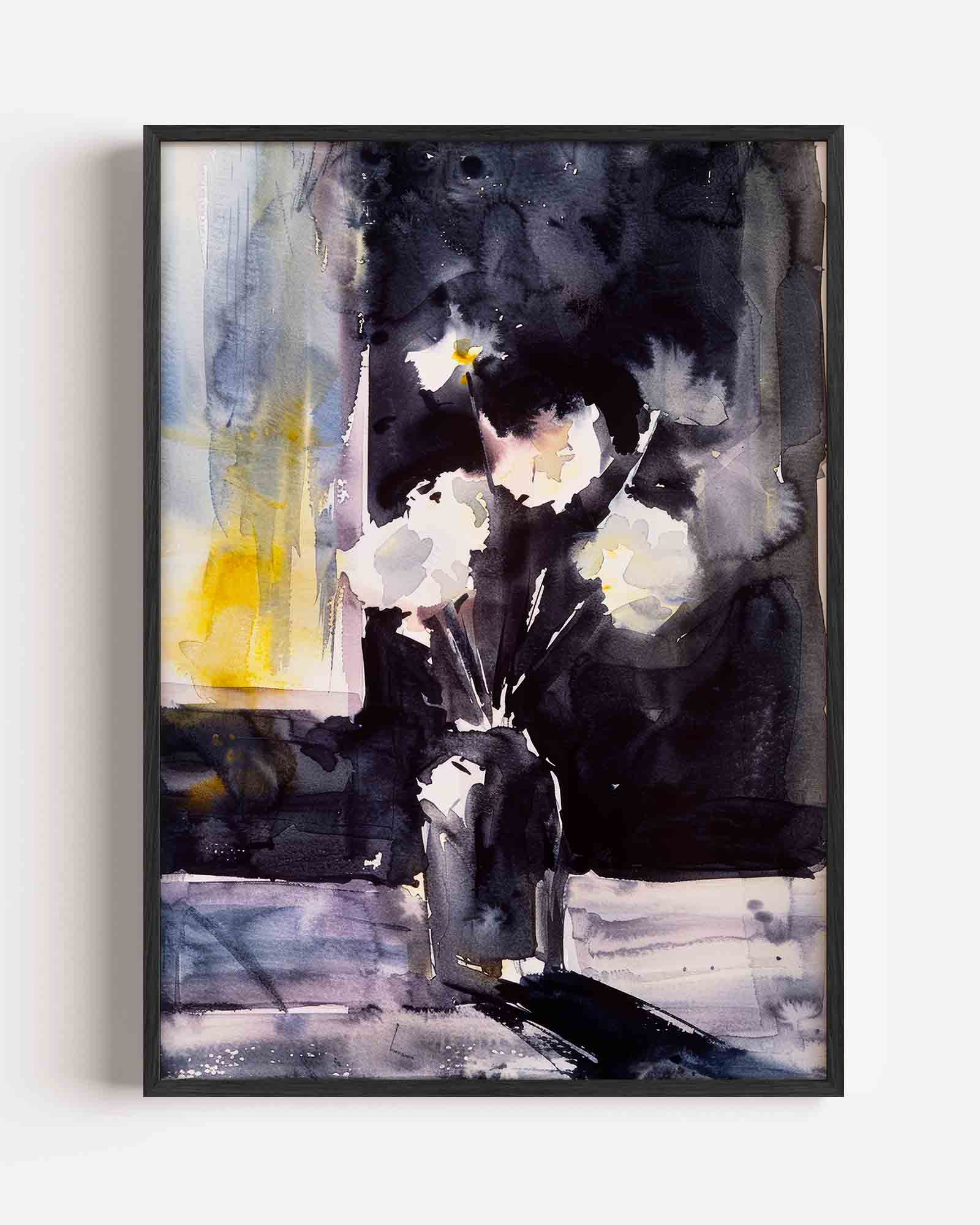 Bloemen in vaas Poster