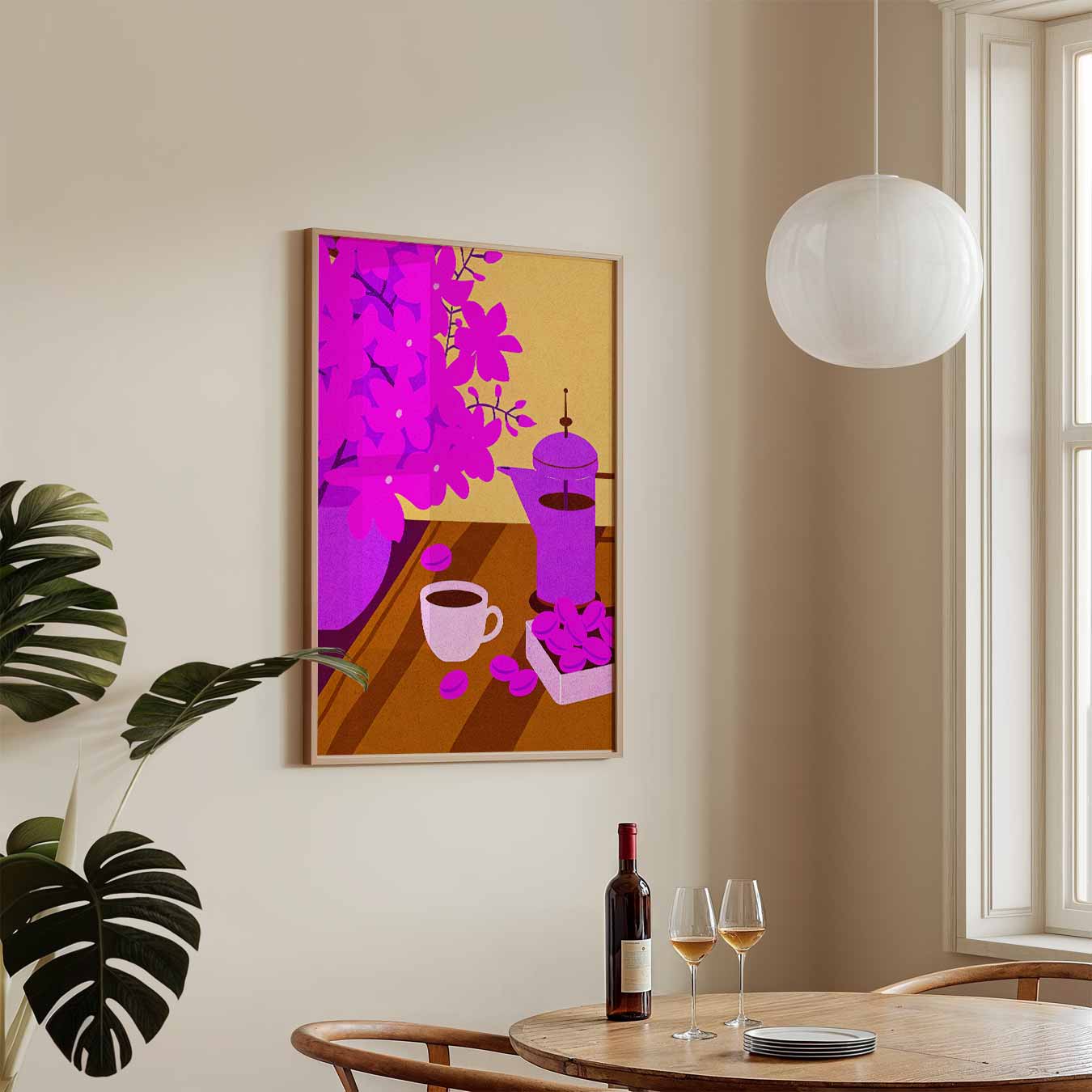Kleurrijke Koffie Verrukking Poster-WallArtistic