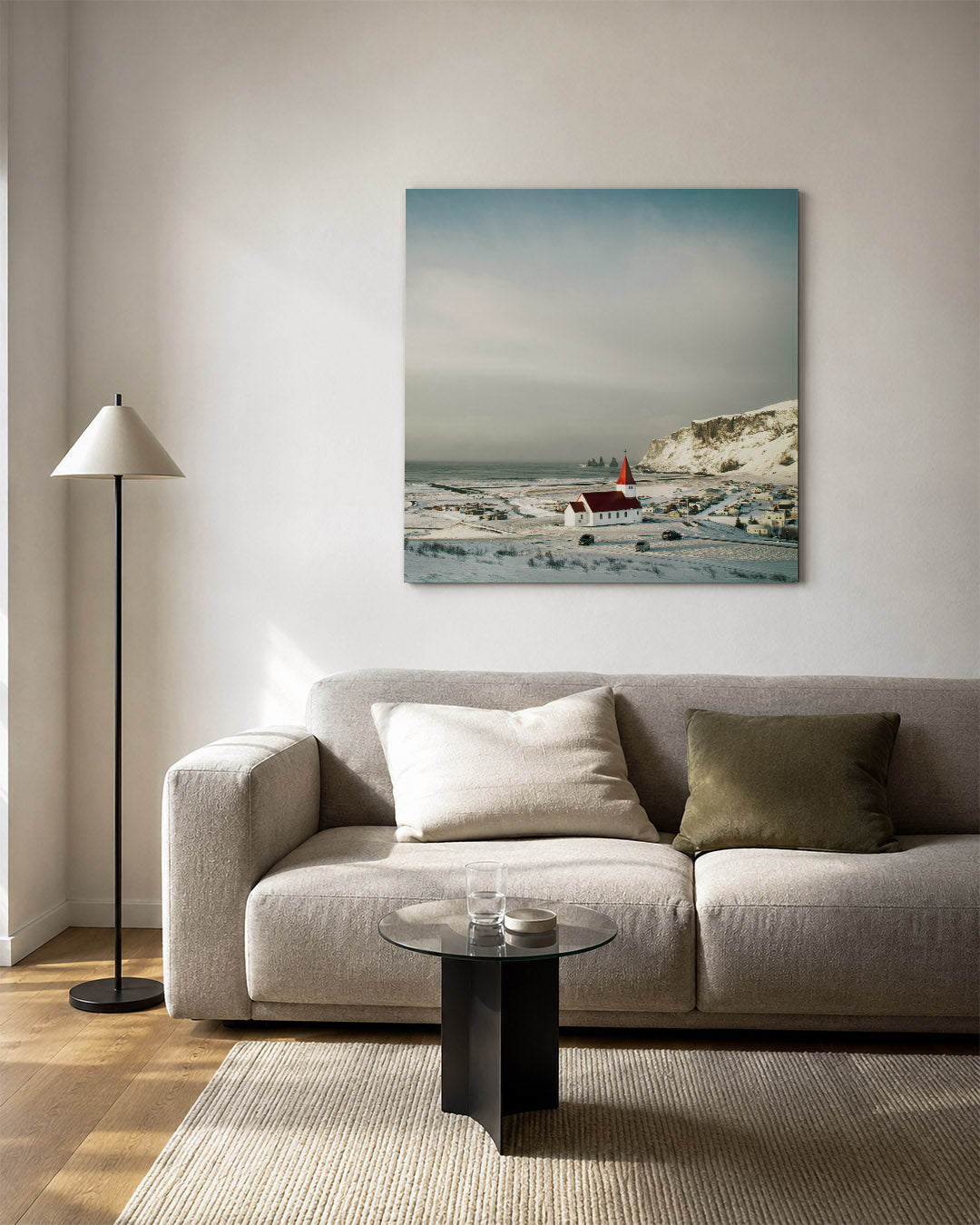Winterse landschap Kunstwerk