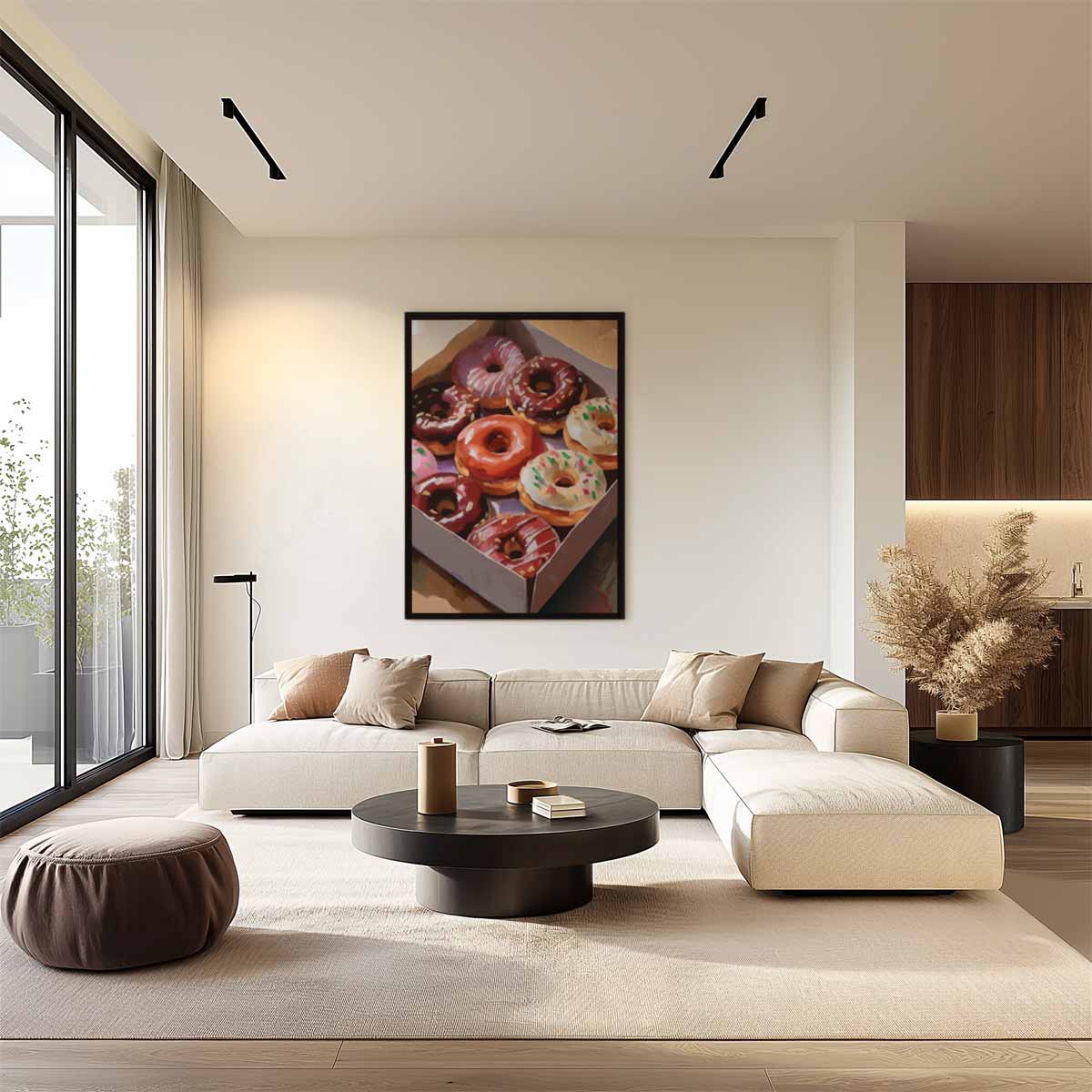 De Donut Droom Kunstwerk-canvas-dibond-plexiglas-wanddecoratie-WallArtistic