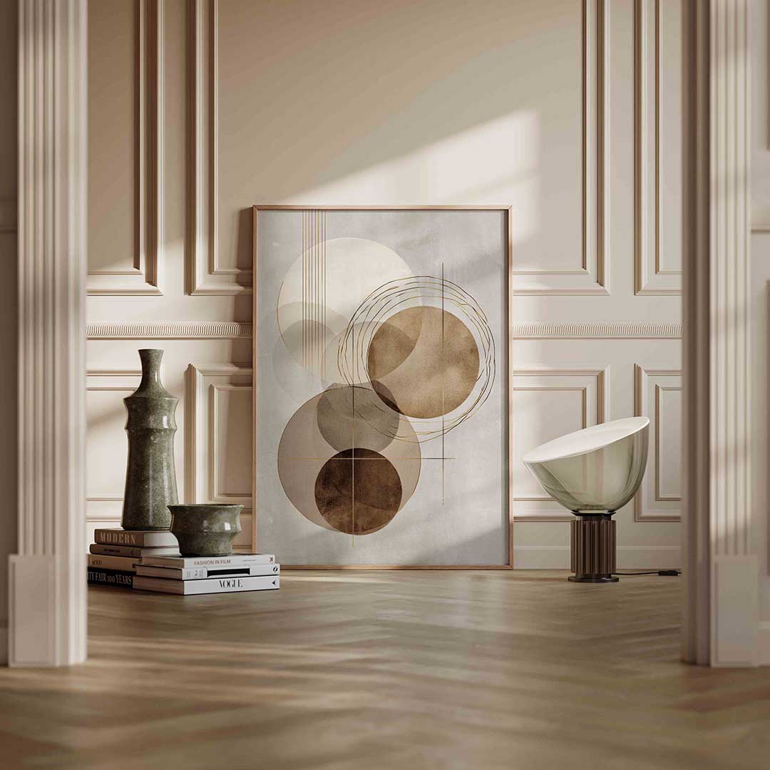 Abstracte cirkels Poster