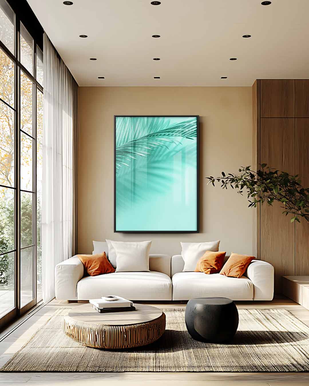 Schatten van een Parelwoud Kunstwerk-canvas-dibond-plexiglas-wanddecoratie-WallArtistic
