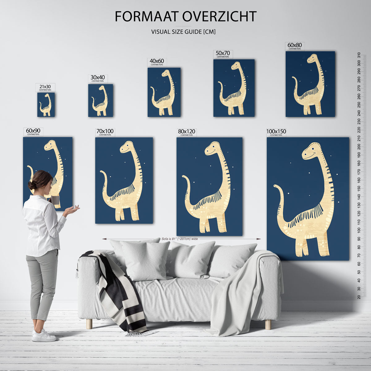 Dinosaurus illustratie Poster