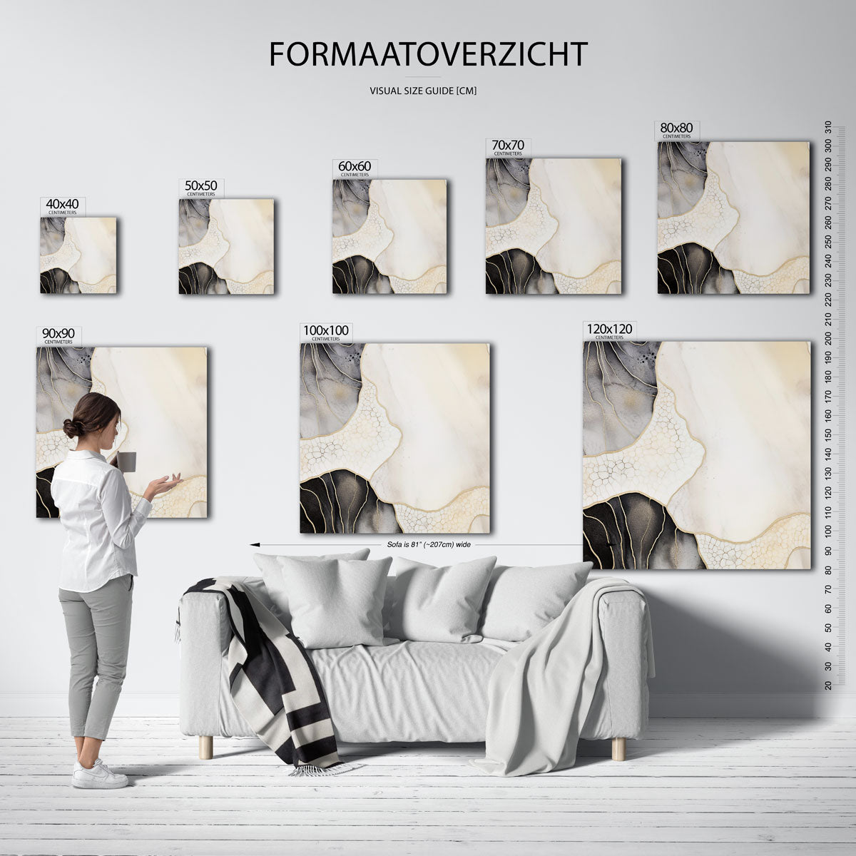 Abstracte vormen Poster