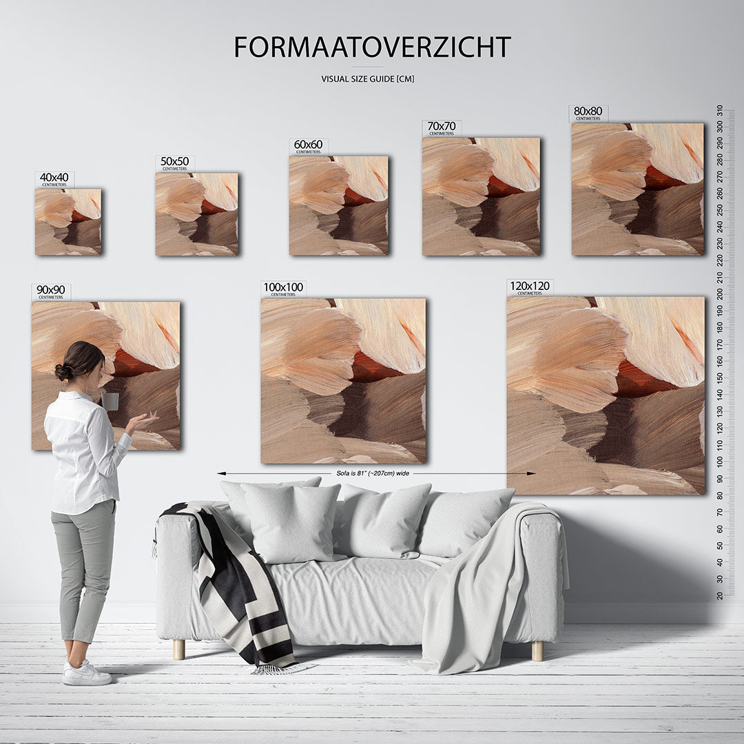 Organische penseelstreken Kunstwerk