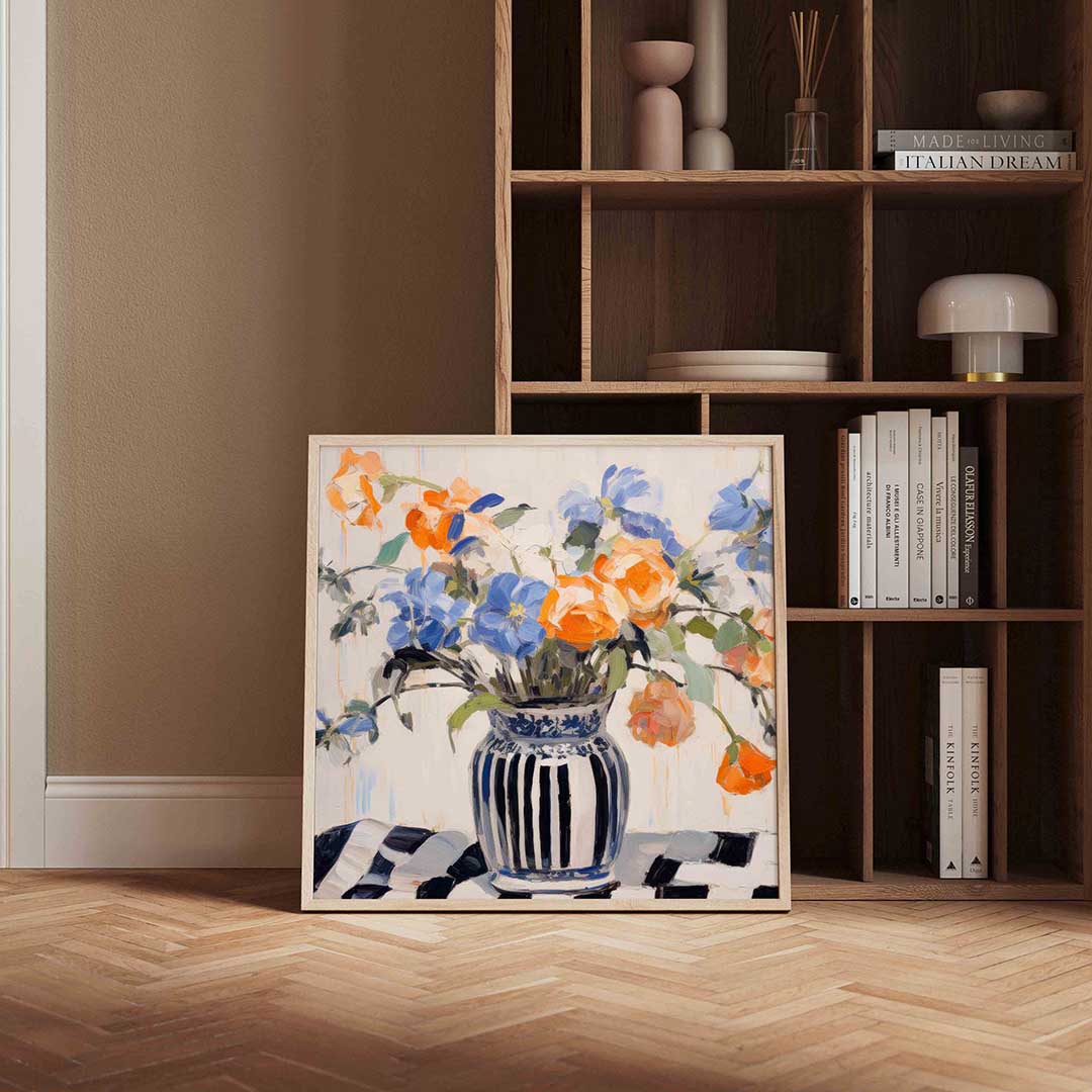 Bloemen in vaas Poster