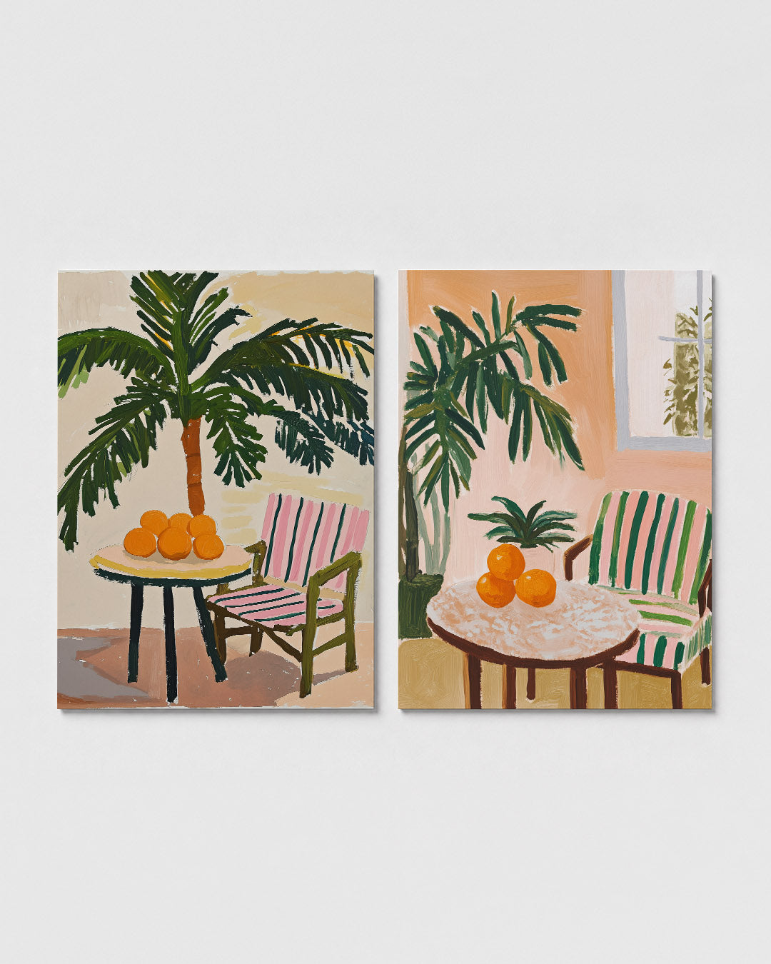 Tropische zomerhoek Posterset