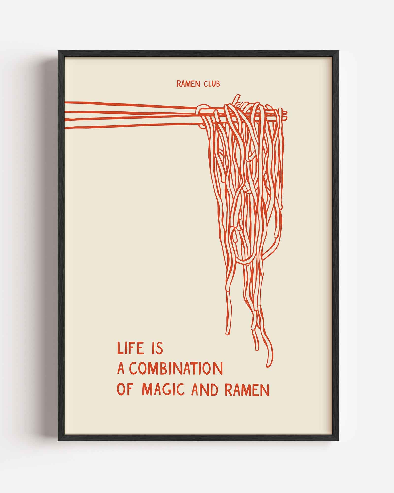 Ramen en magie Poster