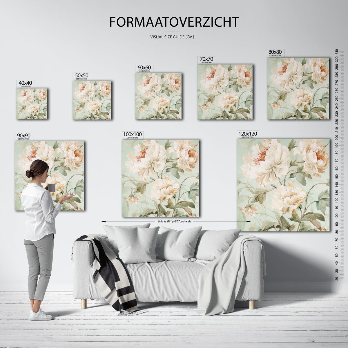 Bloemen en bladeren Poster