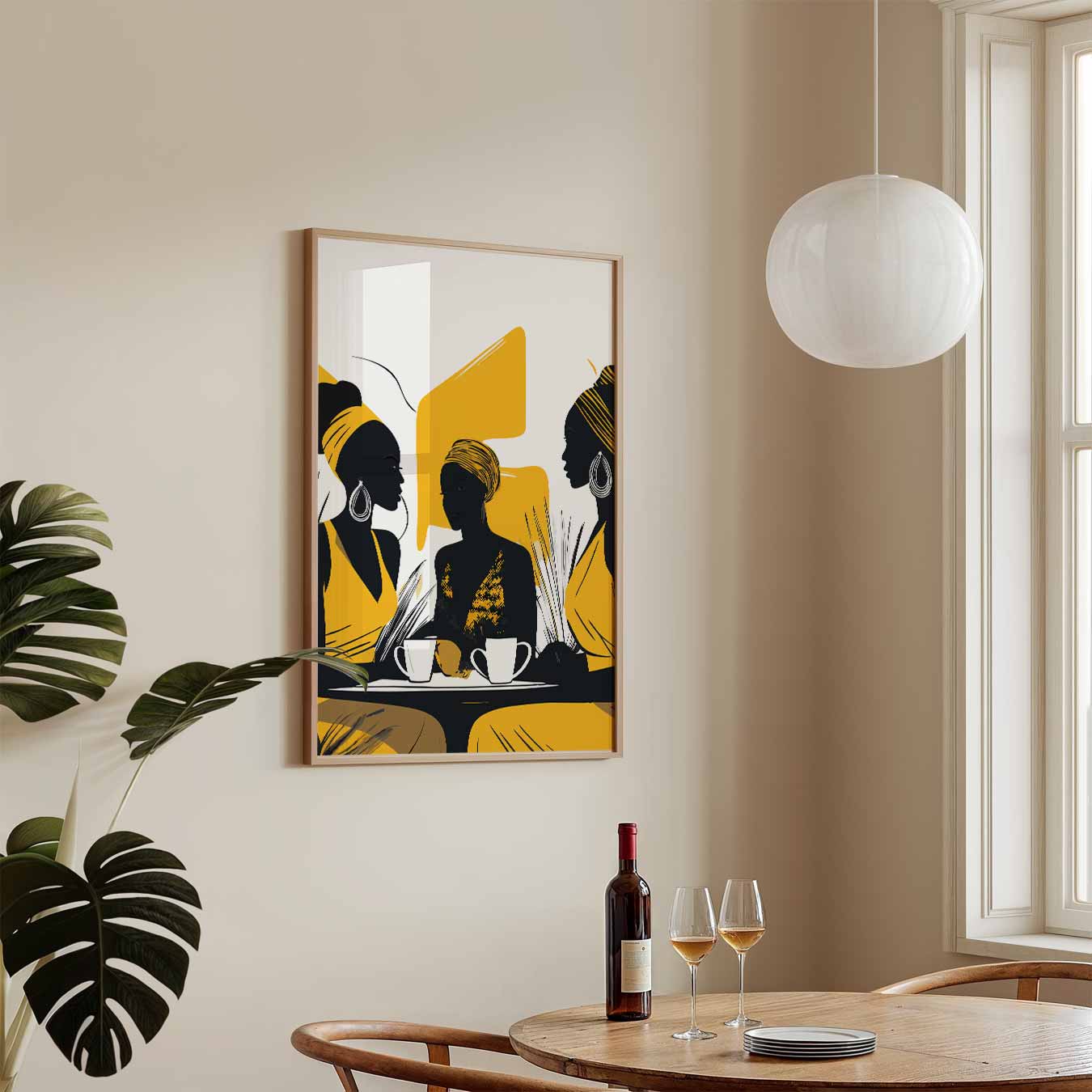 Stijlvolle Samenkomst Poster-WallArtistic