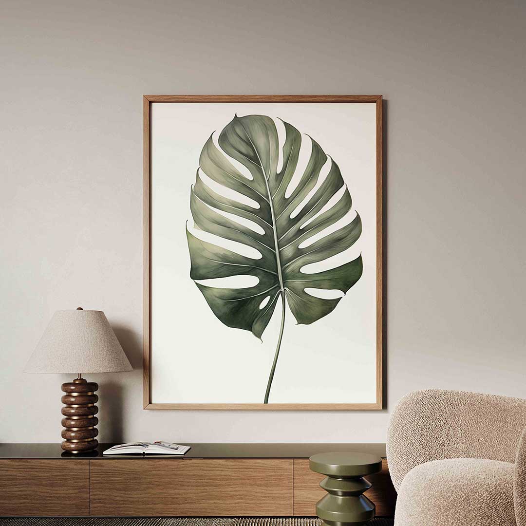 Monstera blad Poster