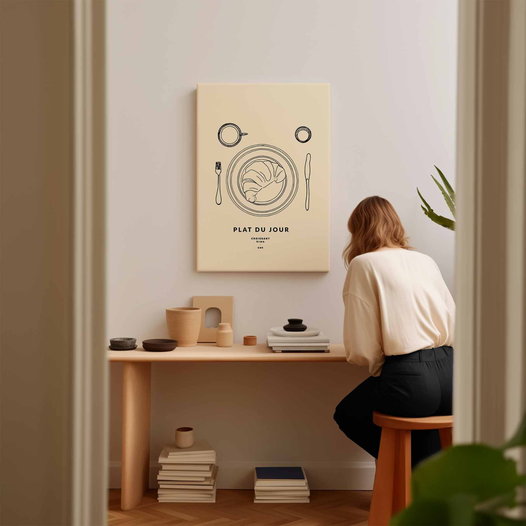 Croissant Plat du Jour Poster