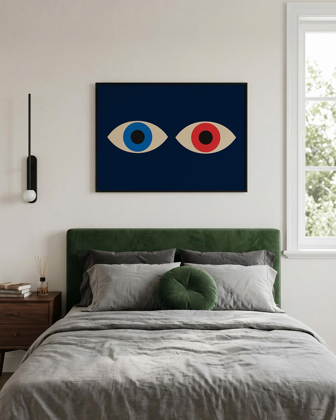 Oogvormen en kleur Poster