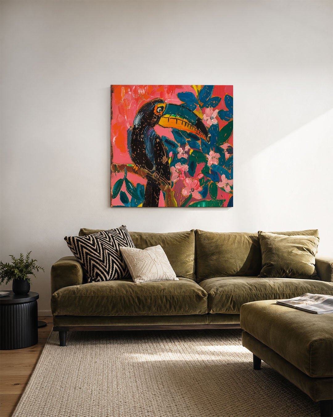 Vrolijke toekan Kunstwerk