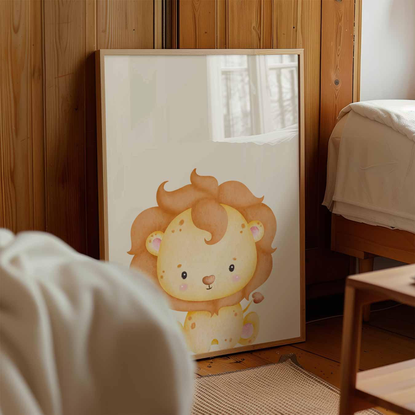 Schattige Leeuwen Poster-WallArtistic