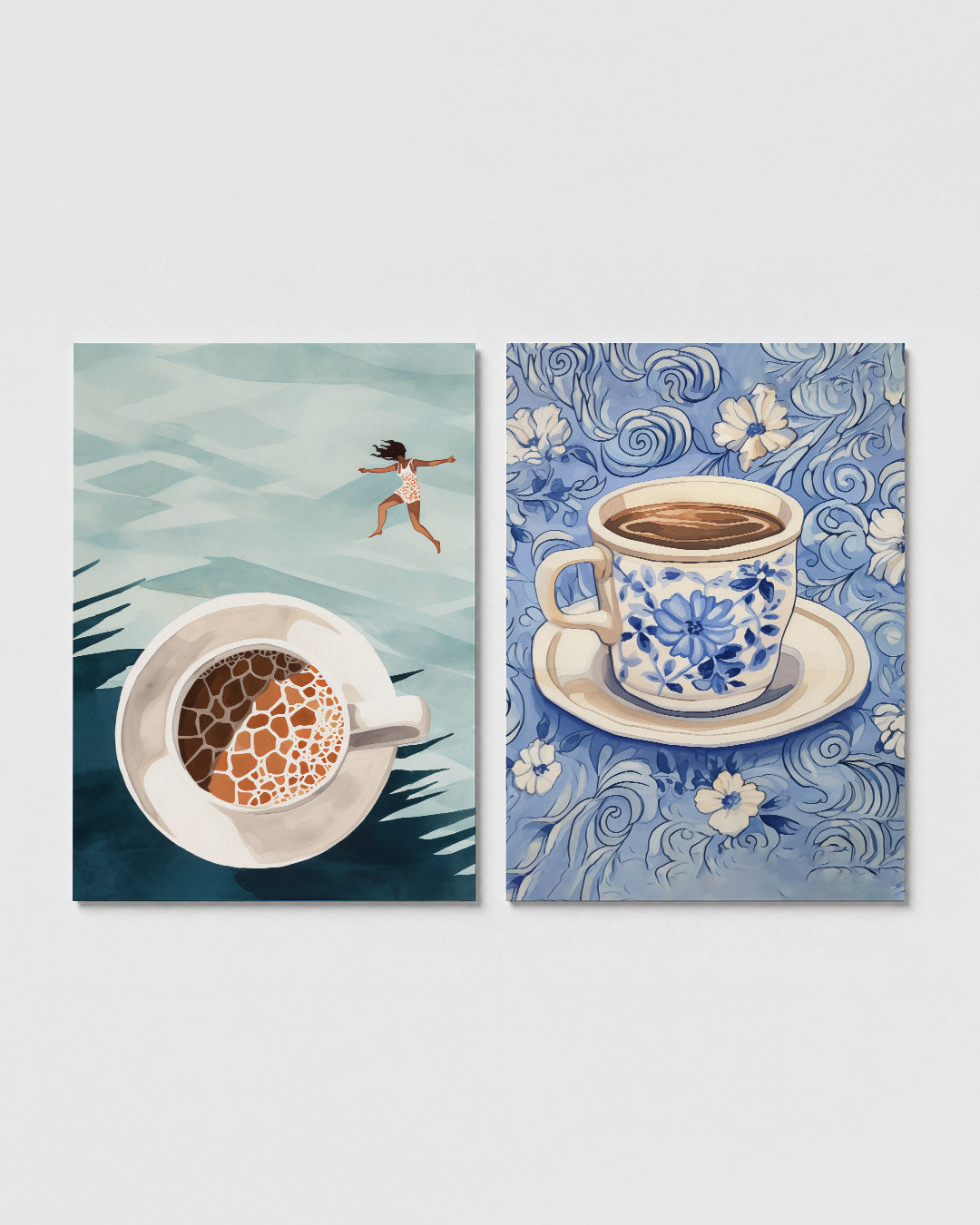 Koffiekunst en vrijheid Posterset