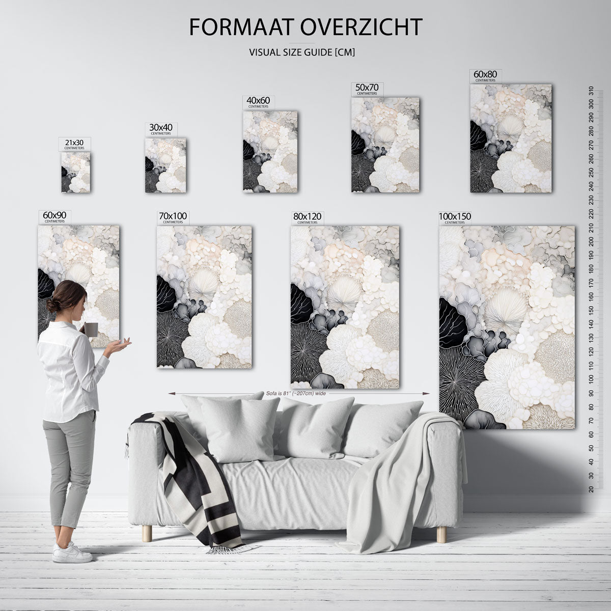 Organische vormen Poster