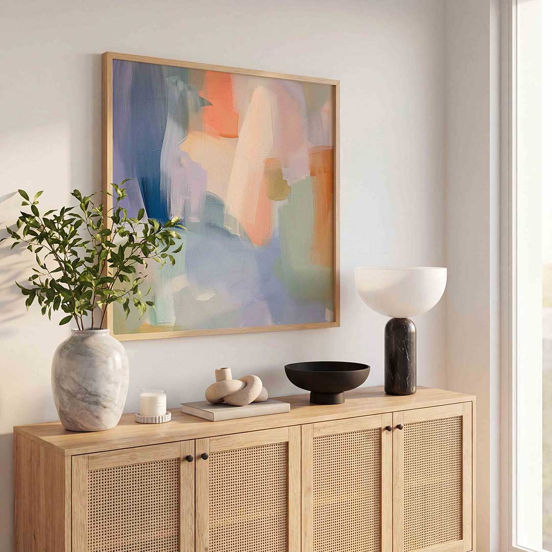 Abstracte kleurvlakken Poster