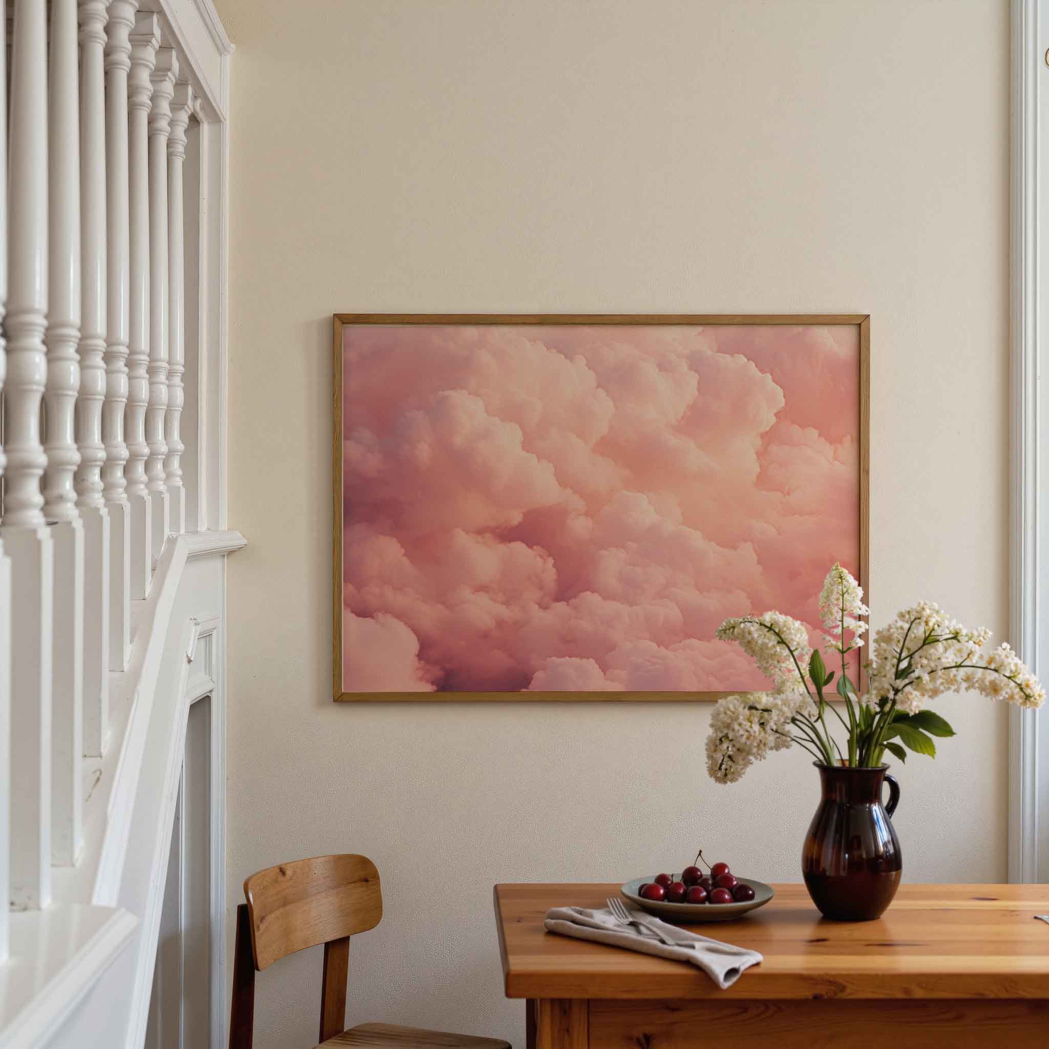 Roze wolken Poster
