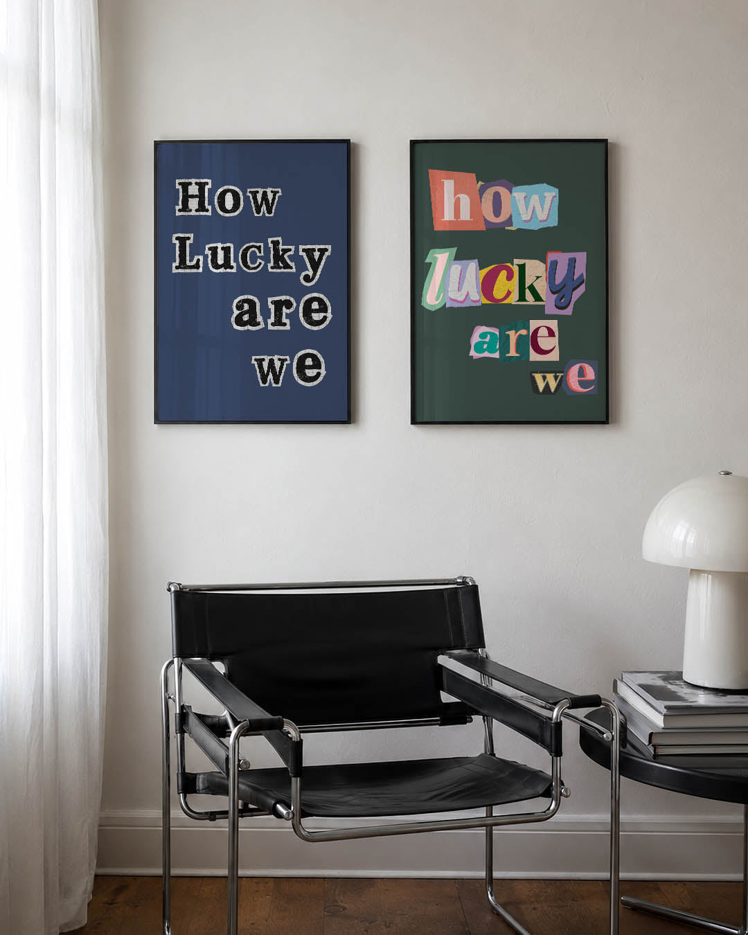 Typografisch spel Posterset