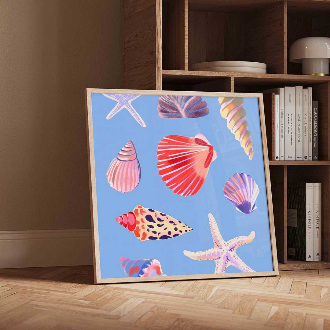 Schelpen en zeesterren Poster