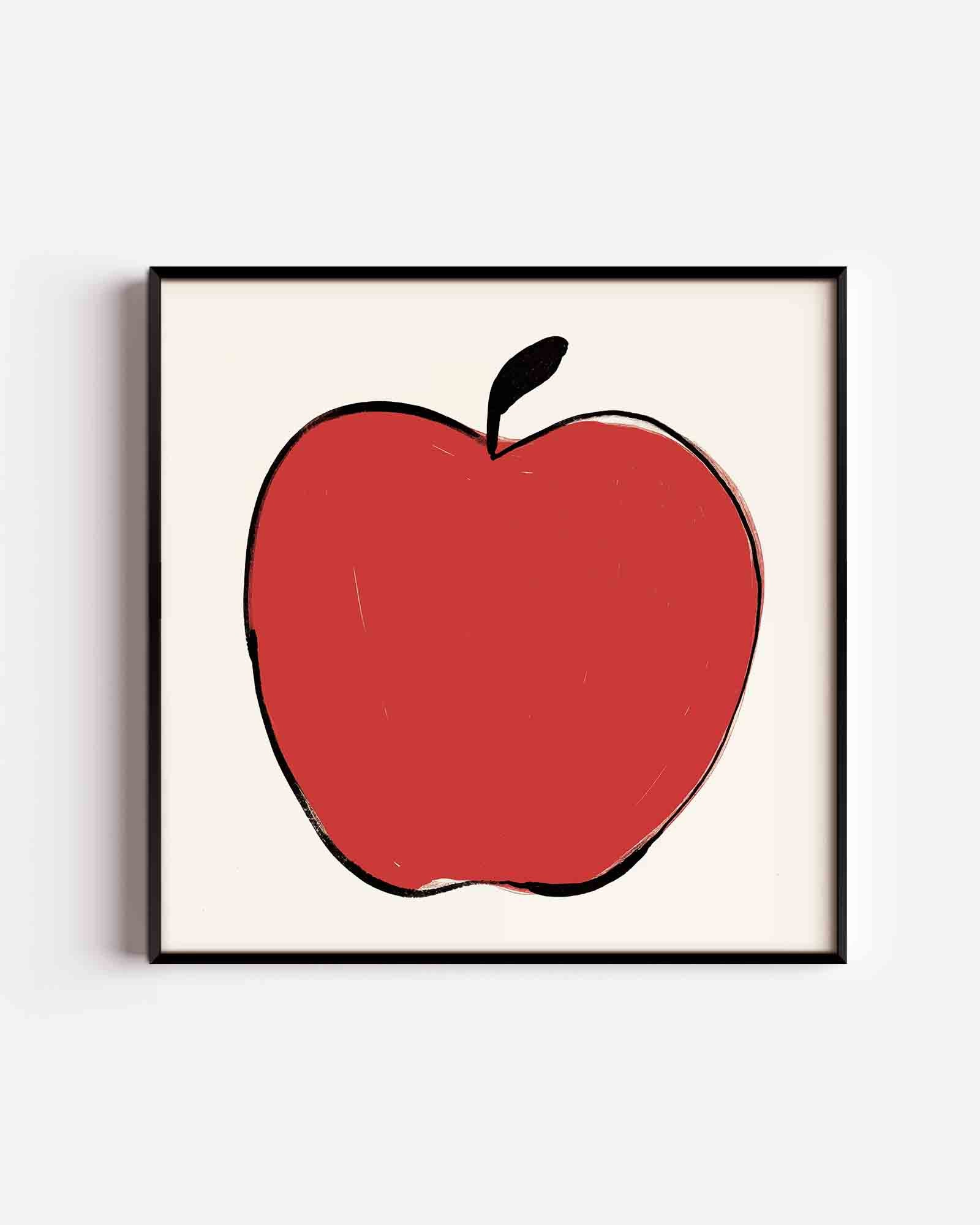 Rode appel Poster
