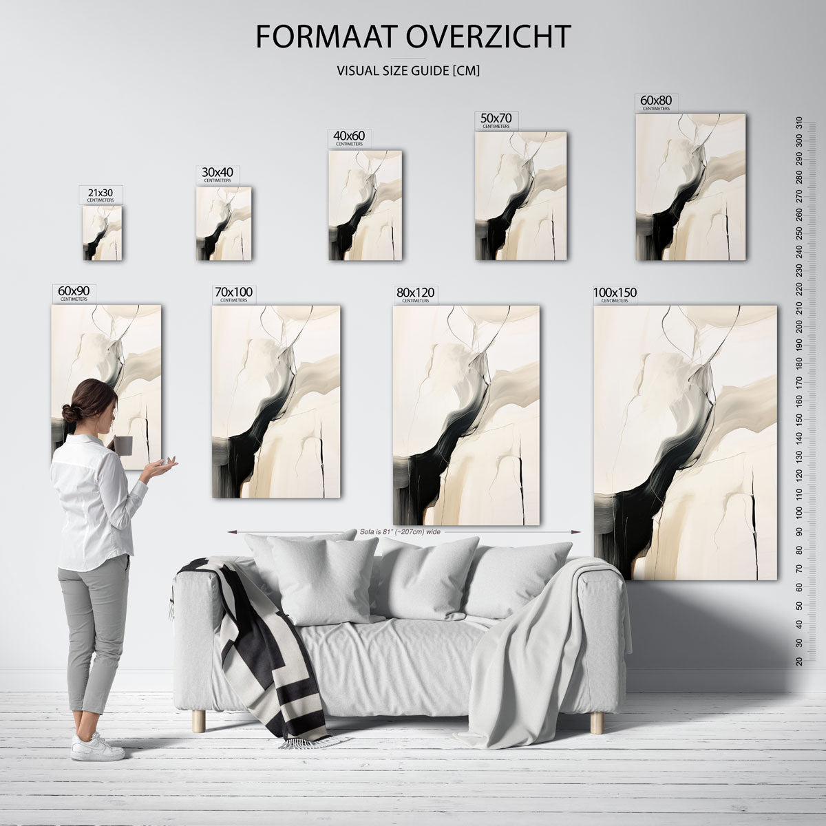 Abstracte lijnen Poster