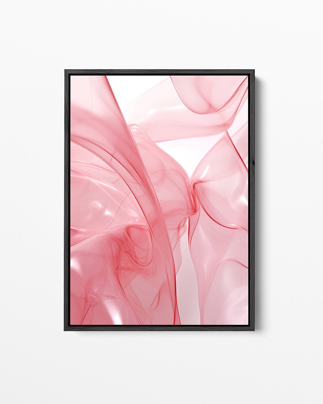 Vloeiende roze vormen Kunstwerk