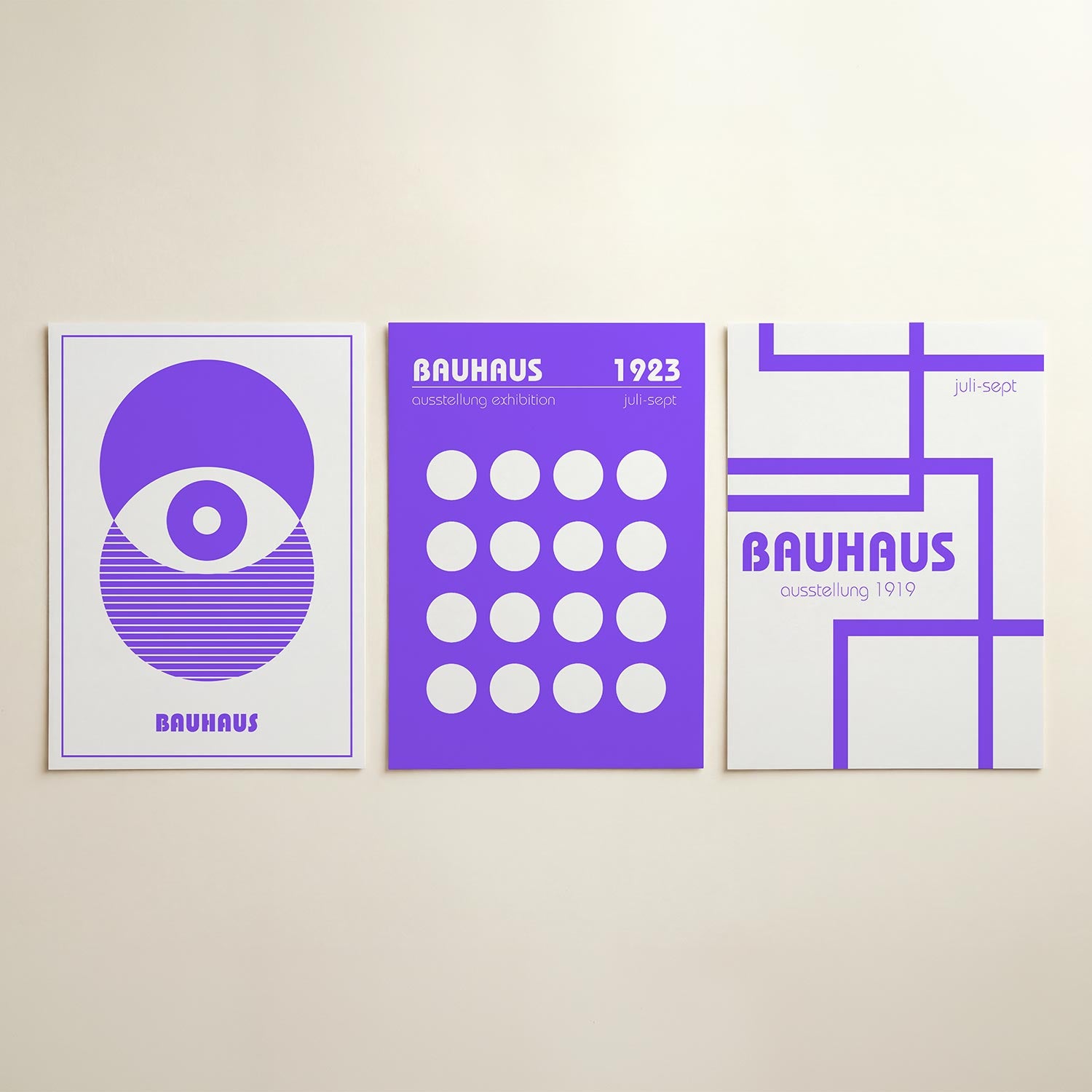 Cirkel en lijnen Posterset