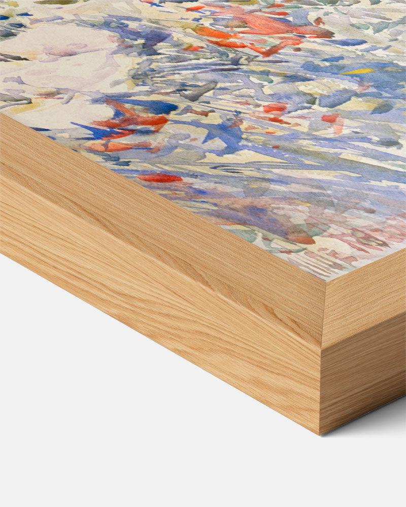 Bloemenveld in Impressionistische Stijl Poster-WallArtistic