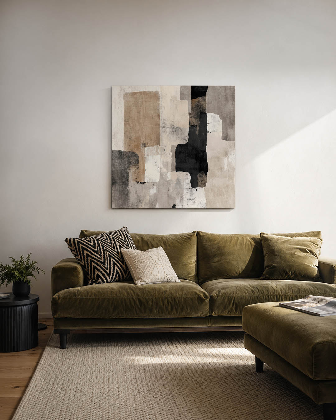 Geometrische vormen compositie Kunstwerk