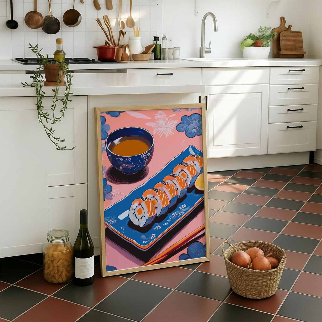 Sushi en Thee Tijd Poster-WallArtistic