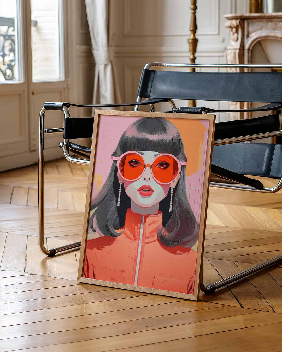 Stijlvolle Retro Fashion Poster-WallArtistic