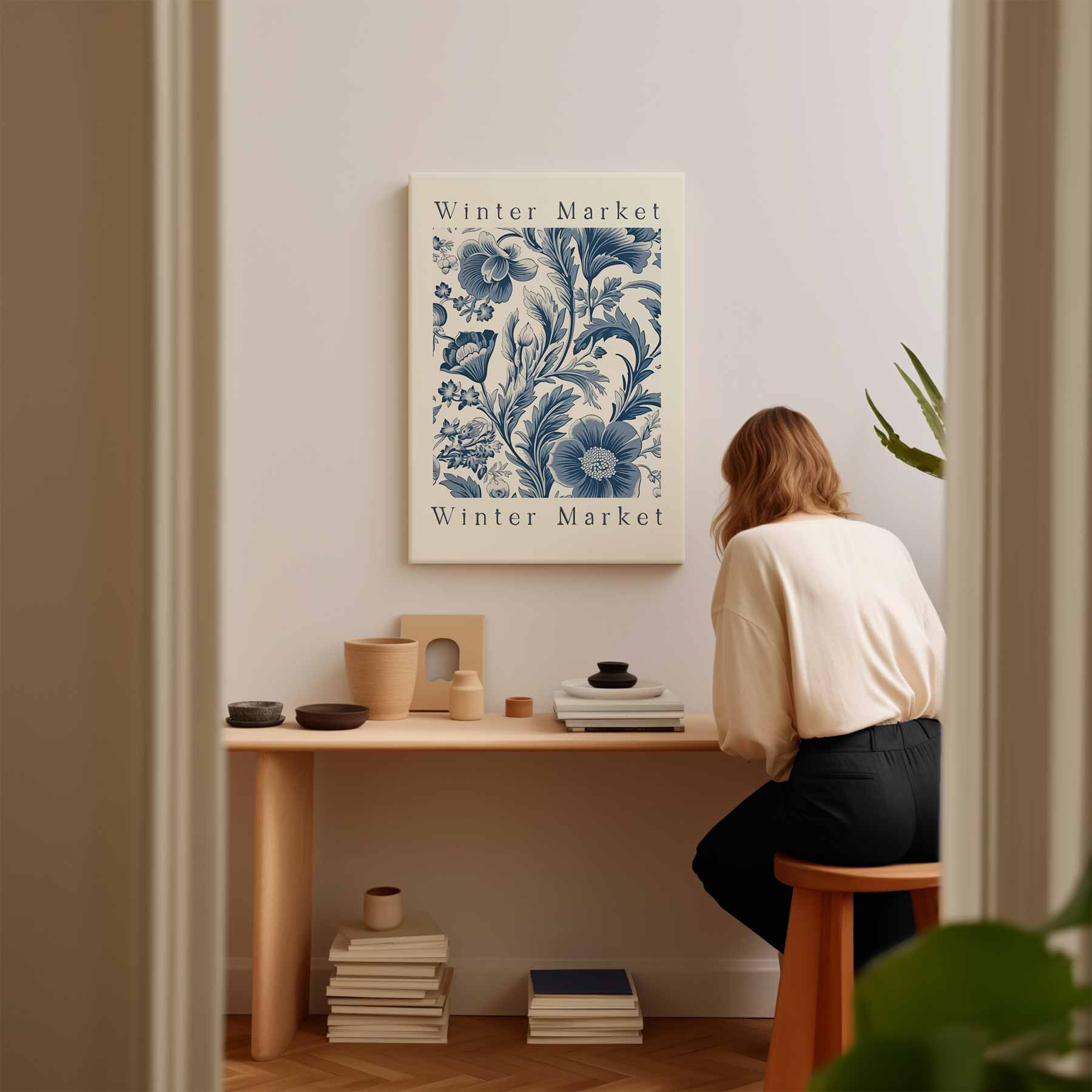 Winterbloemenpracht Kunstwerk-canvas-dibond-plexiglas-wanddecoratie-WallArtistic