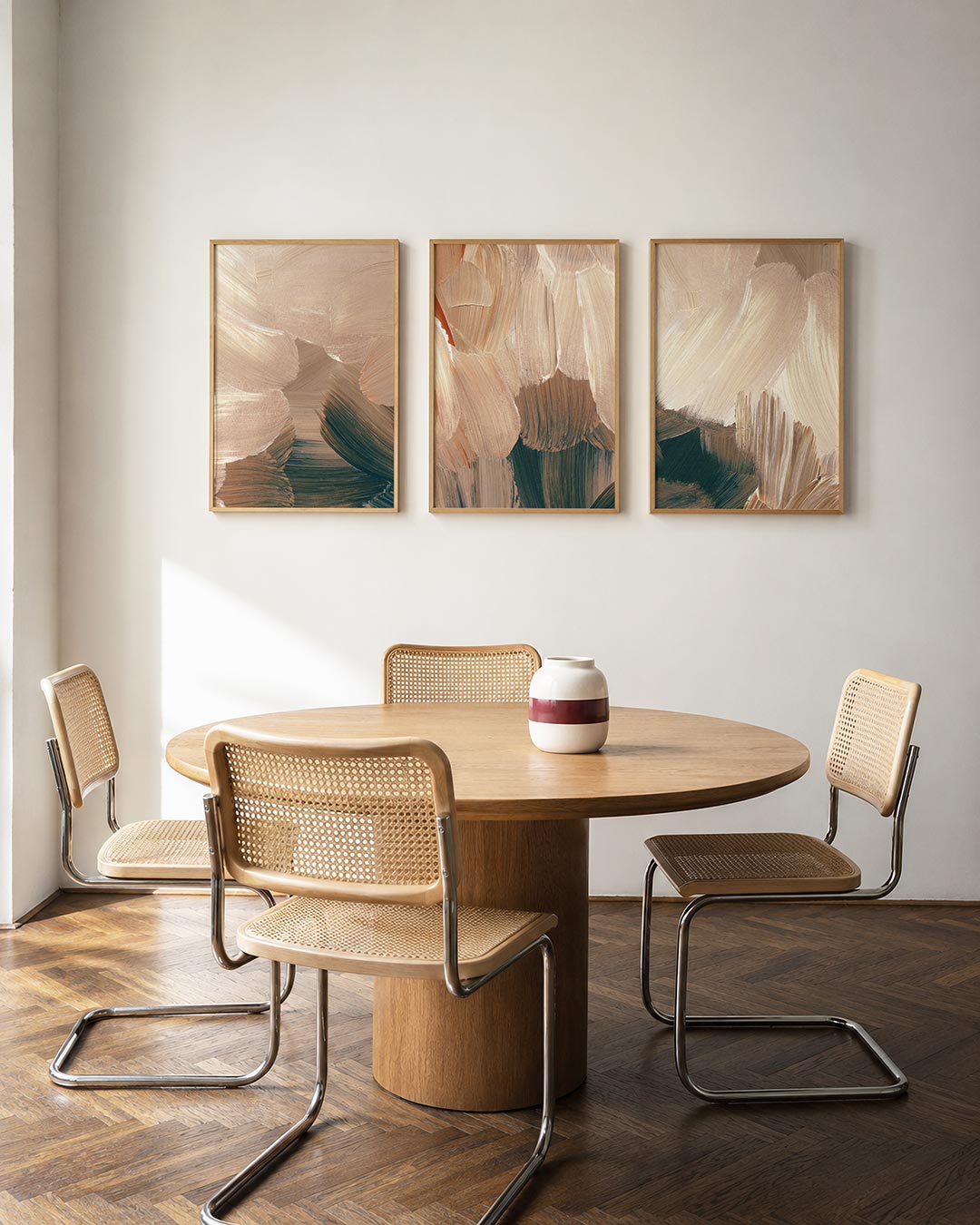 Zachte kleurvlakken Posterset