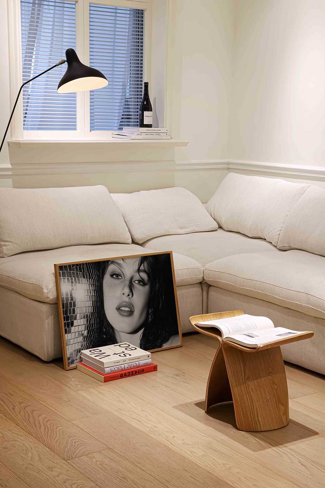 Portret met discobal Poster