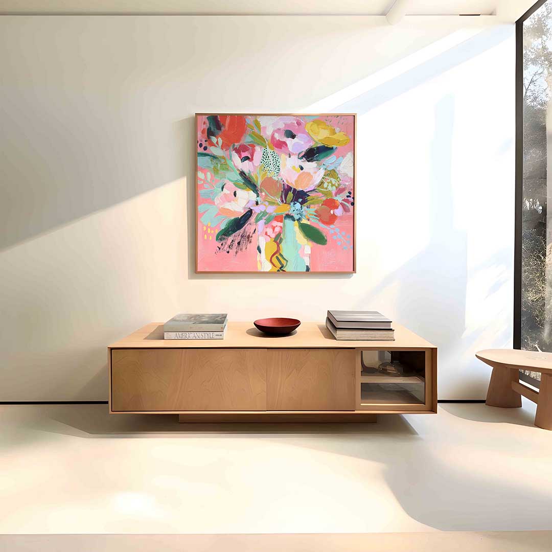 Bloemen in vaas Poster