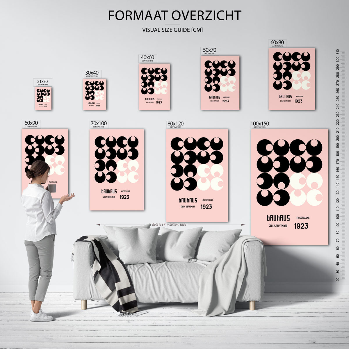 Cirkelpatroon en tekst Poster