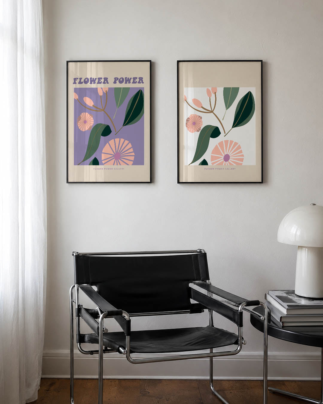 Bloemvormen en kleuren Posterset