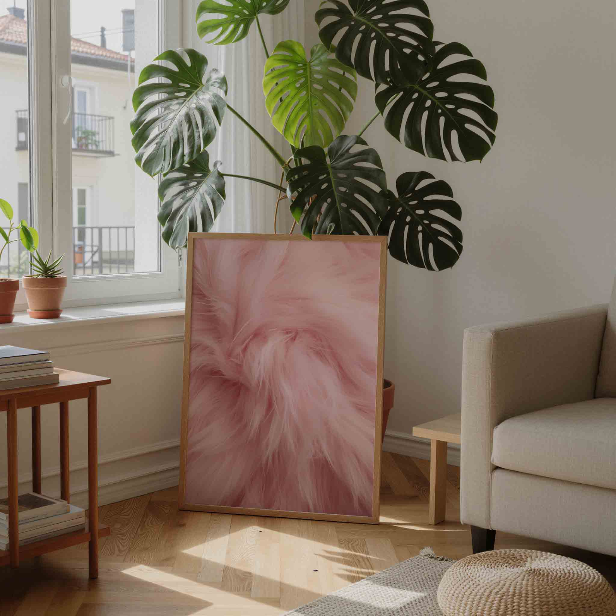 Roze textuur Poster
