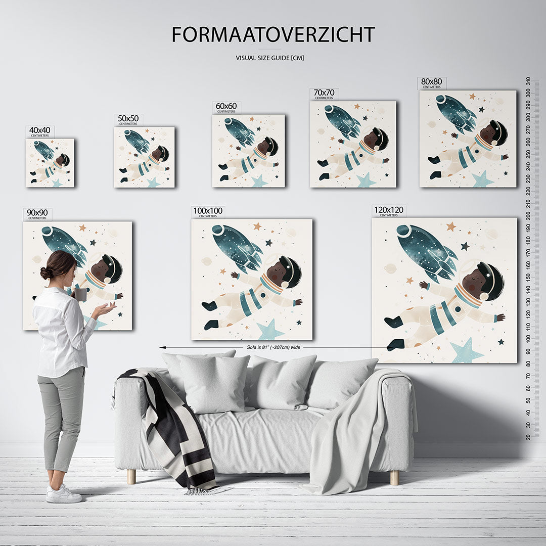 Dromerige ruimtevaart Kunstwerk