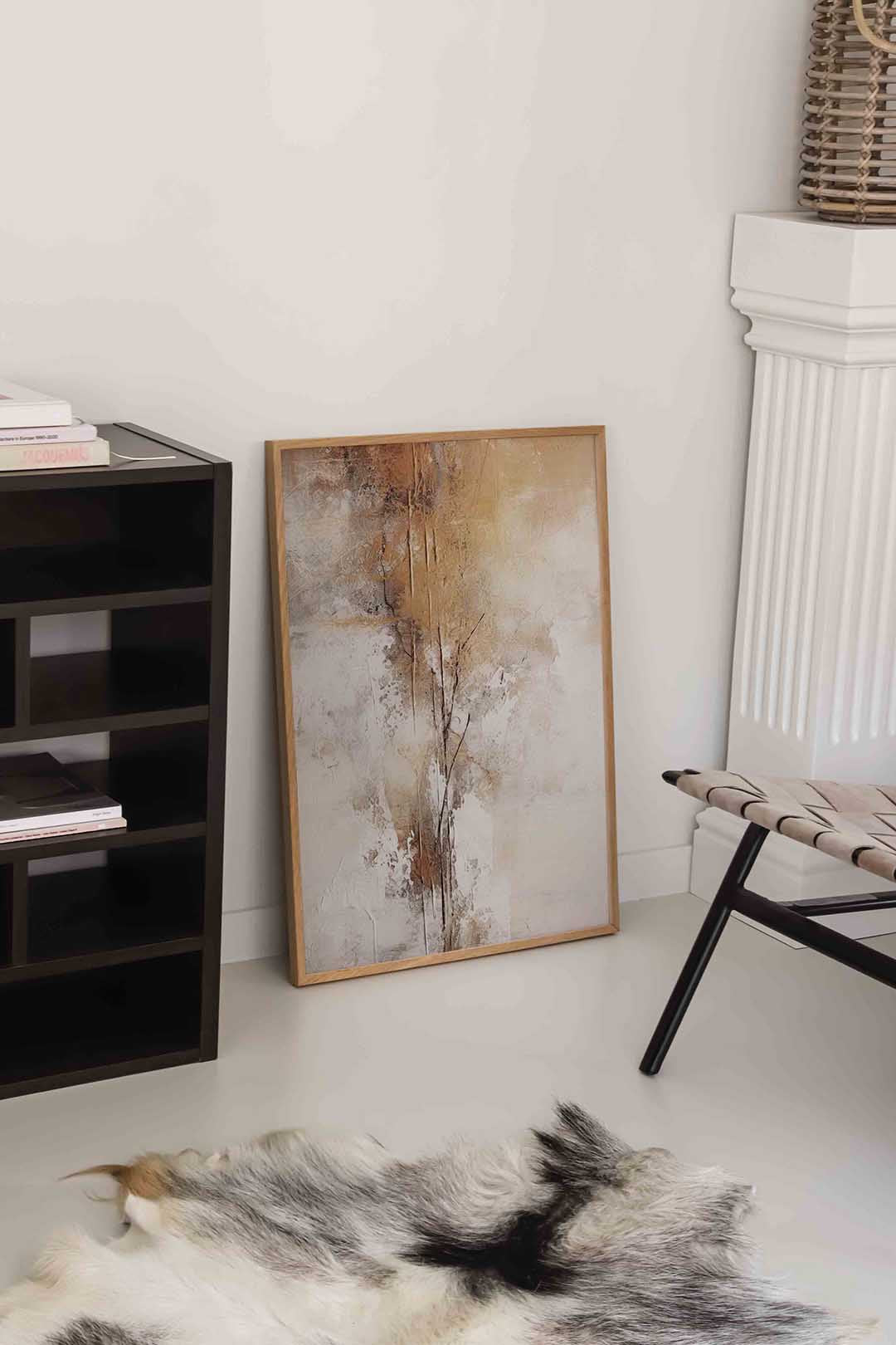 Abstracte beige textuur Poster