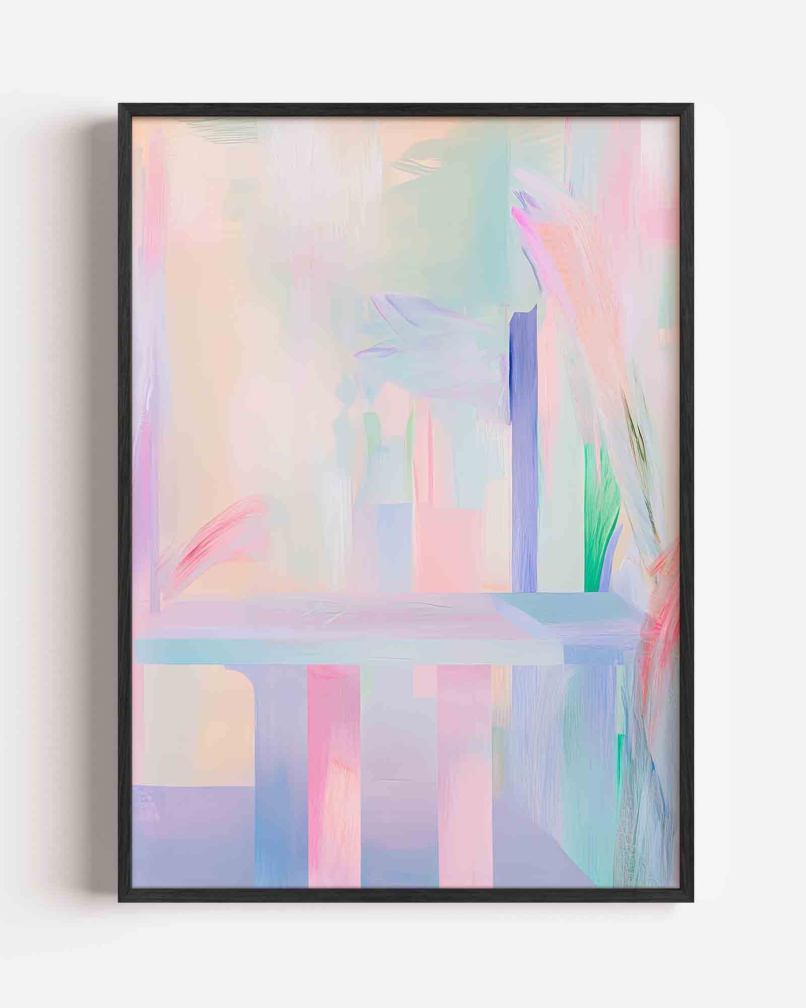 Pastel abstractie Poster