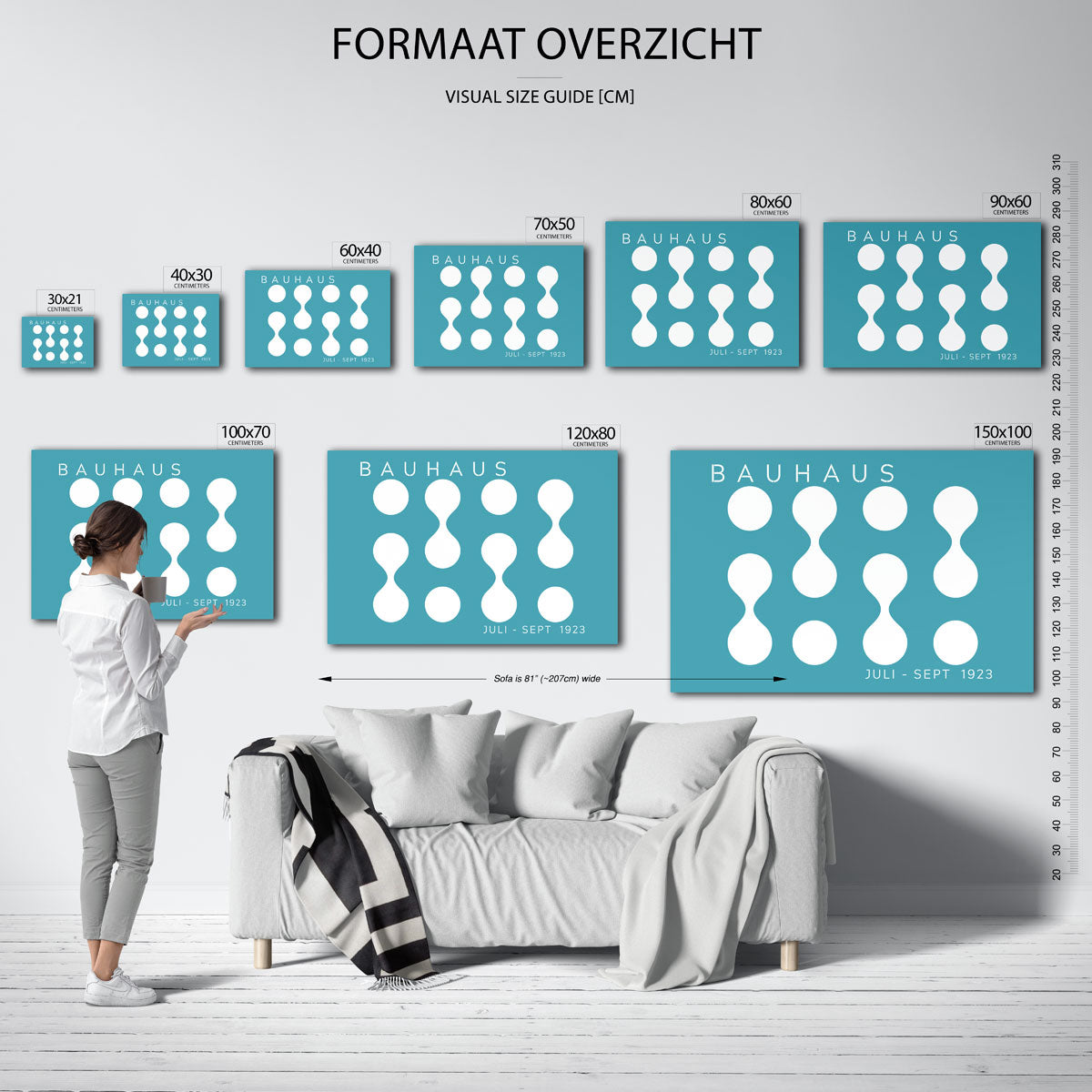 Vormritme en kleur Poster