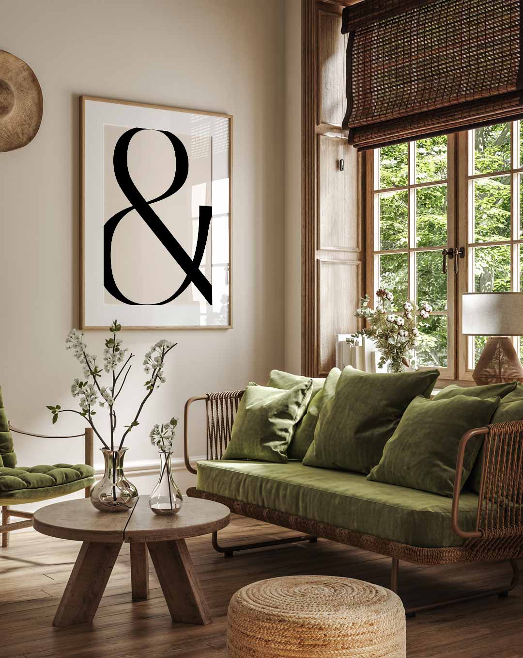 Stijlvolle Ampersand Poster-WallArtistic