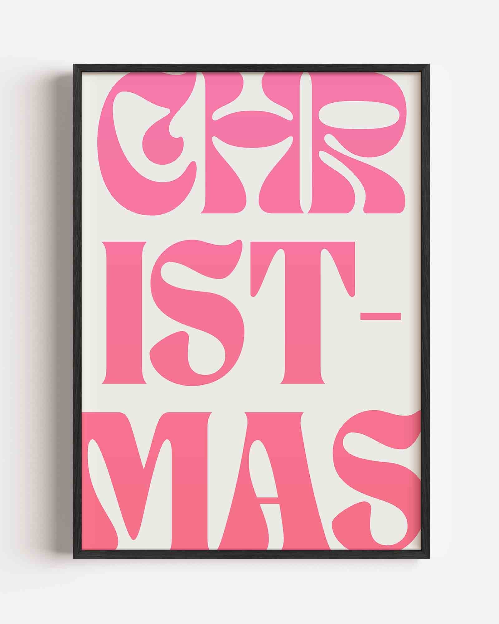 Christmas typografie Poster