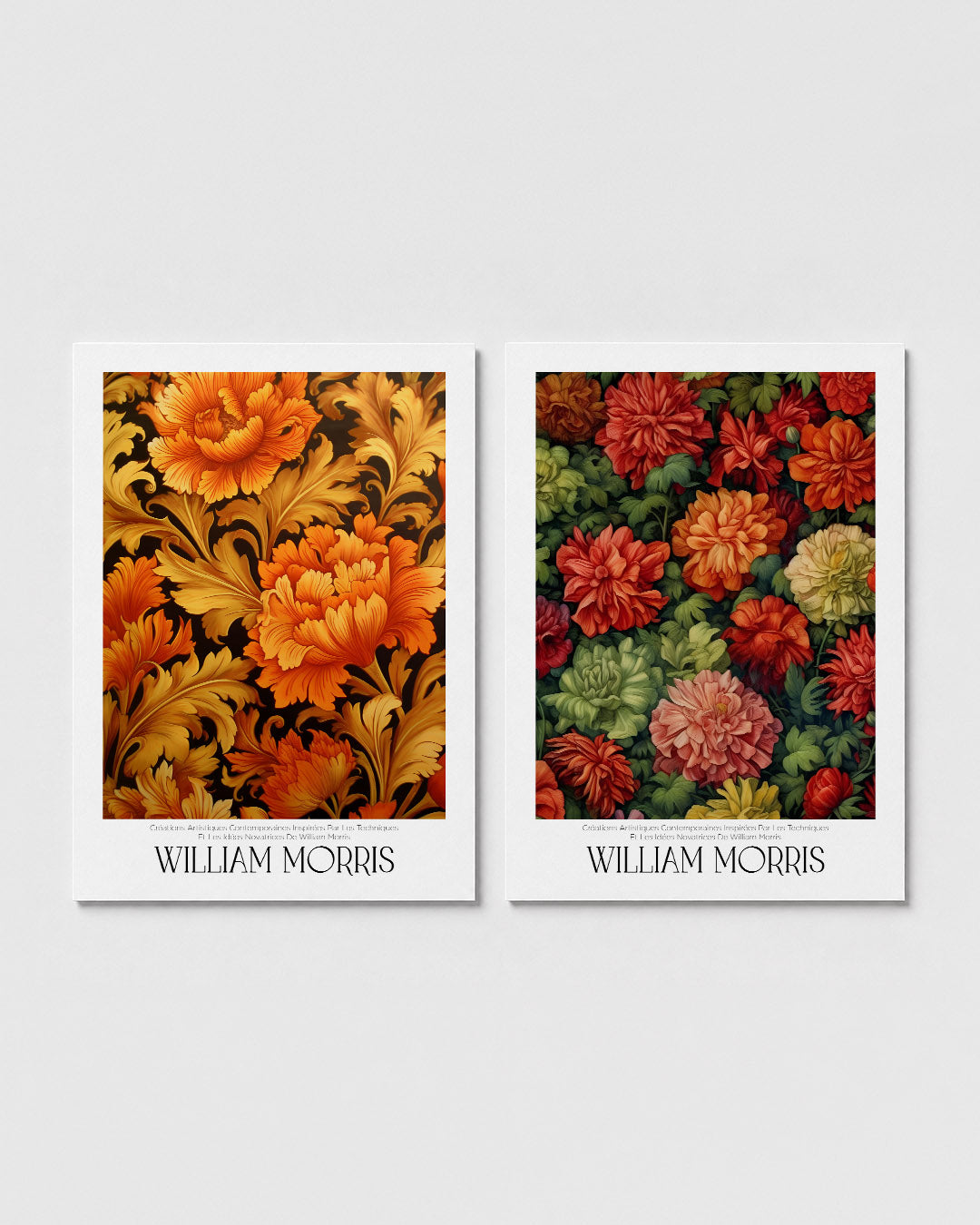 Bloemrijke vormen Posterset