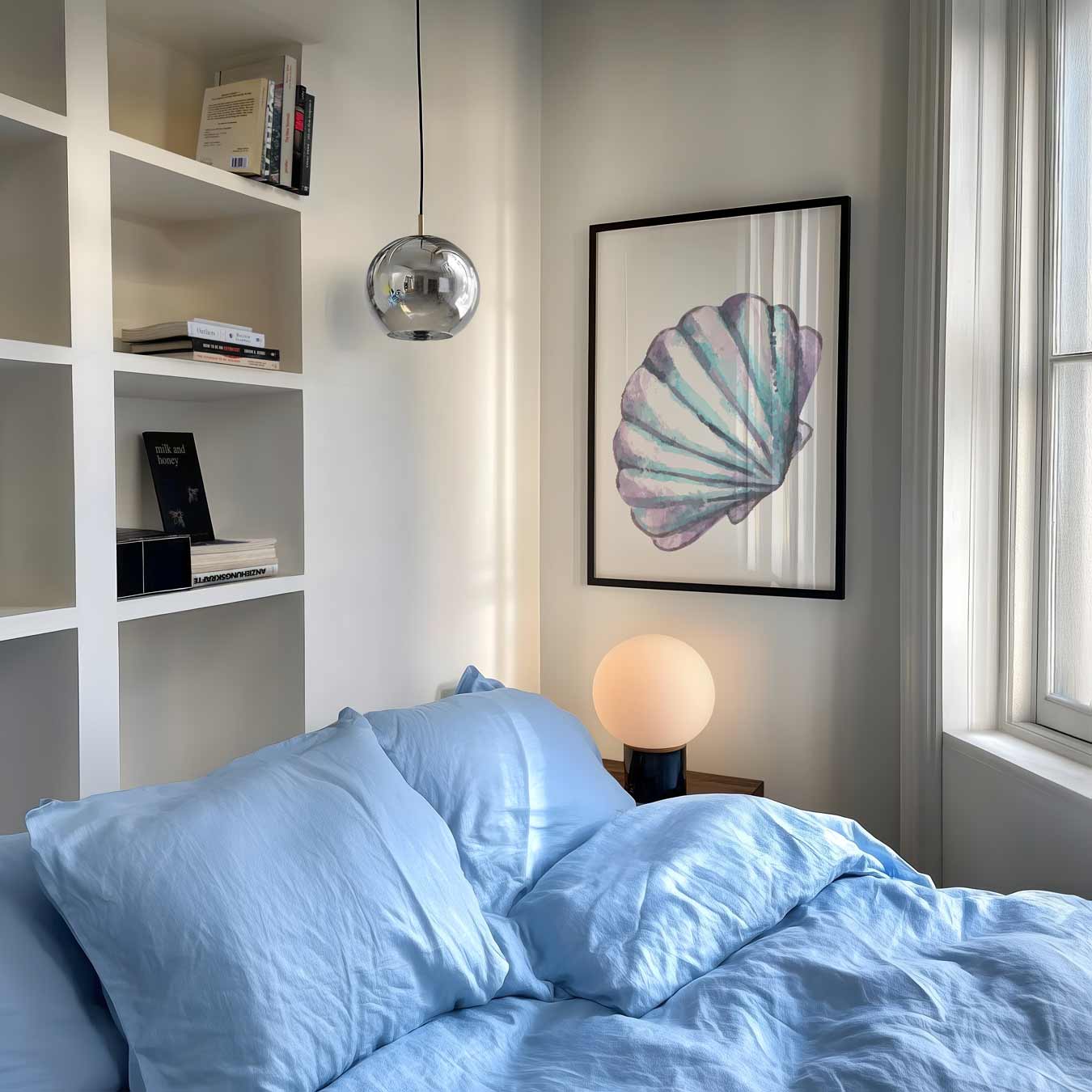 Pastelkleurige Schelp Poster-WallArtistic