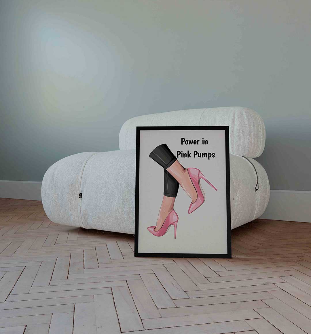 Roze pumps Poster