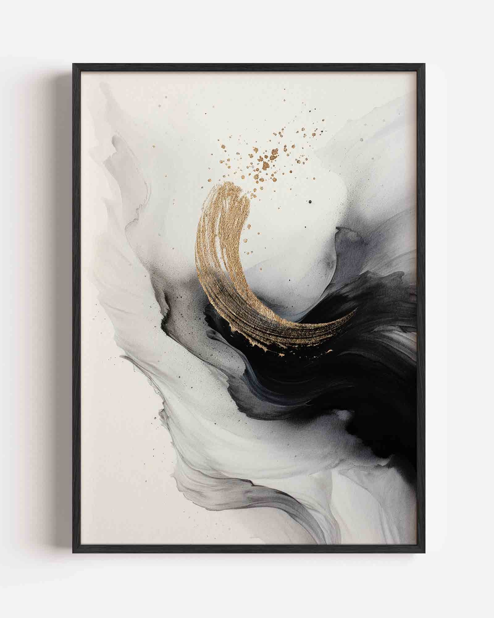 Gouden golf Poster